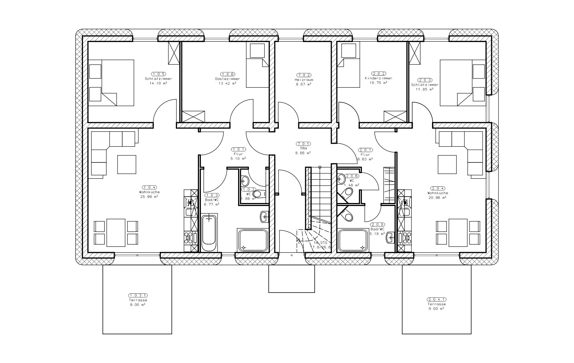 6-Familienhaus als Passivhaus