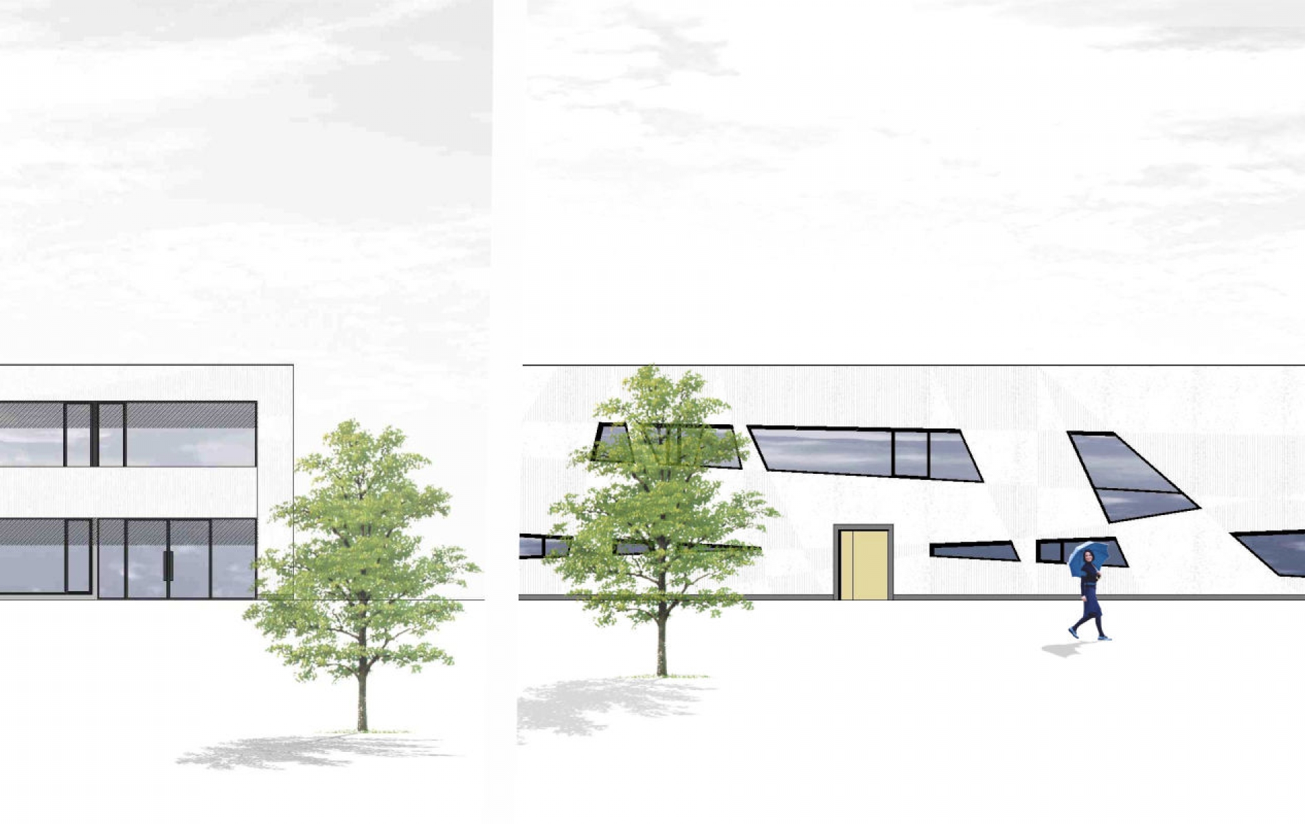 Büro- und Werkstattgebäude als Passivhaus